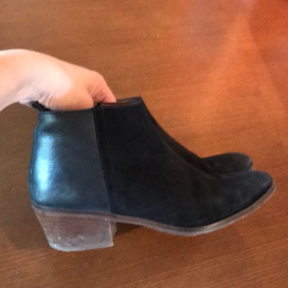 Madewell Shoes - Madewell Black Suede and Leather Boots